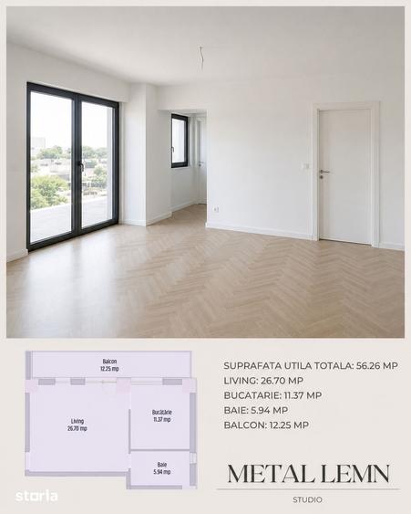 Apartament cu 2 camere în Lăpuș Argeș