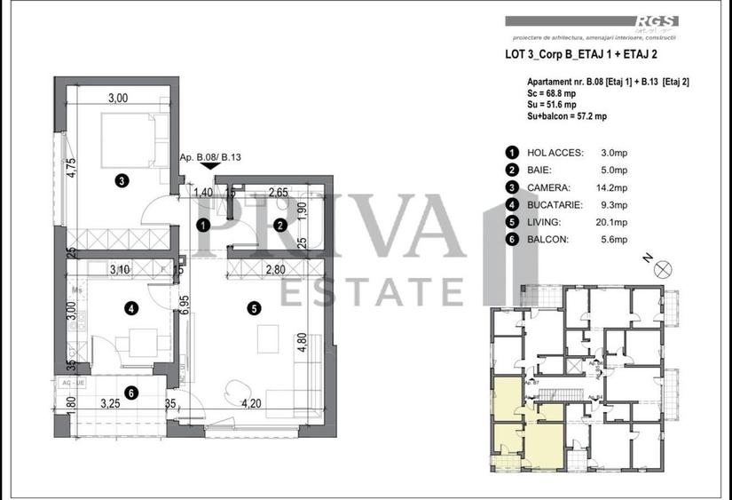 Apartament cu 2 camere în Dâmbovița