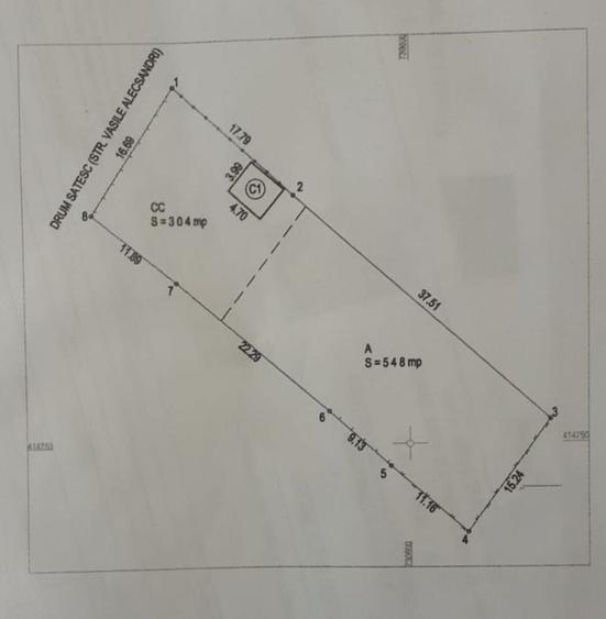 Teren de 750 mp, în Chiscani