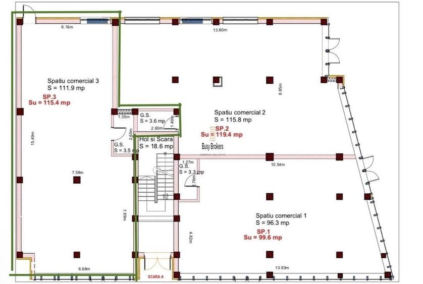 Spatiu Comercial - 116 mp - Alimentatie Publica - Comert - Servicii - 1