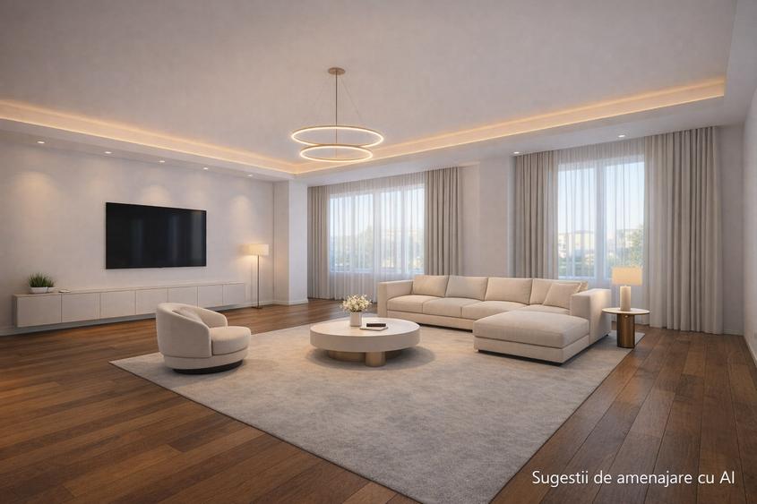 Penthouse cu 3 camere, mobilat în Kiseleff