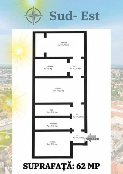 OCAZIE: 4 camere, etaj intermediar, la cheie, zona Circumvalatiunii - 3