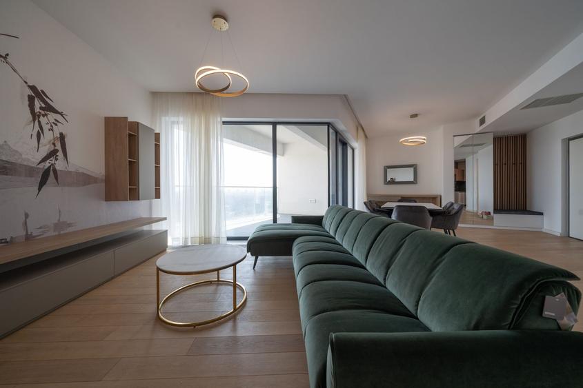 Apartament cu 4 camere decomandat, mobilat în Herăstrău