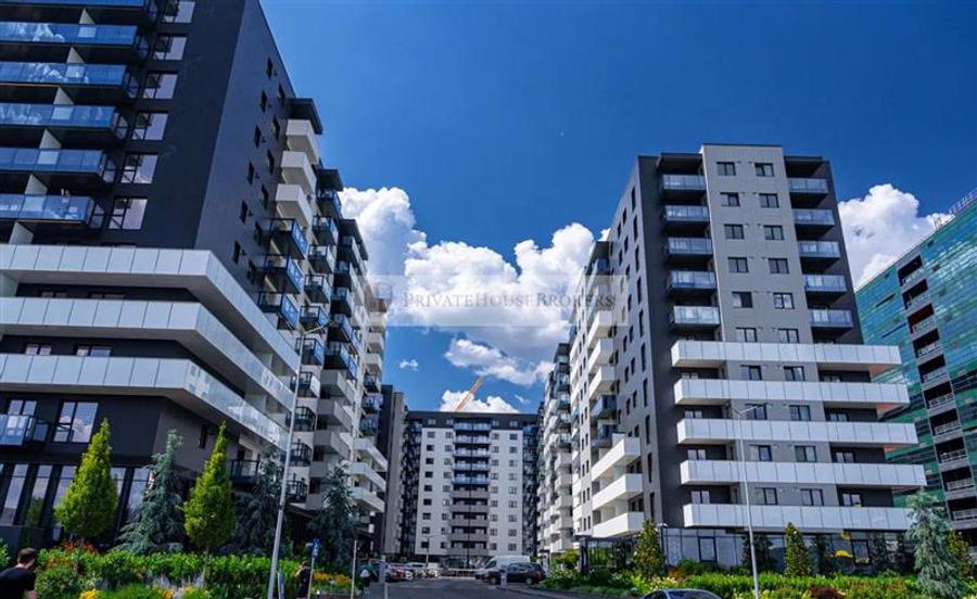 Apartament cu 2 camere semidecomandat, mobilat în Pipera