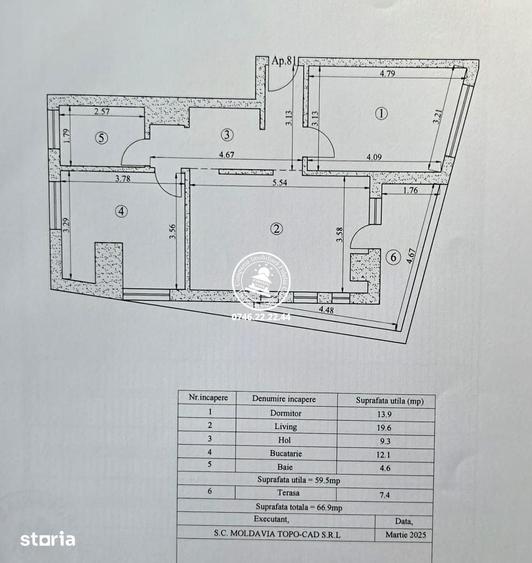 Apartament cu 2 camere decomandat în Tătărași