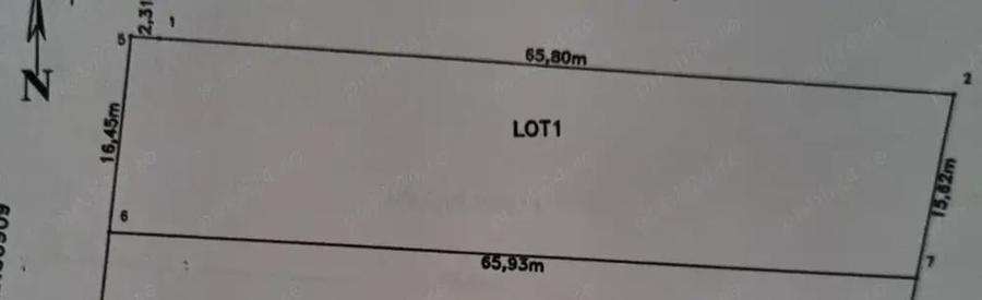 Teren de 1067 mp, în Dunavățu de Jos