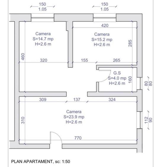 Apartament 3 camere 60 mp utili.Zona||Rahovei-Supeco - 8