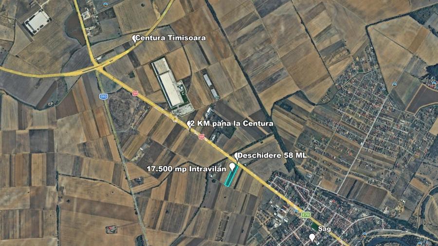 Teren Construcții intravilan de 17500 mp, în Șag