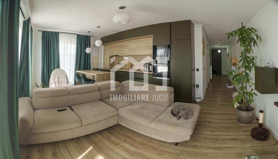 Apartament cu 2 camere semidecomandat, mobilat în Jucu de Sus