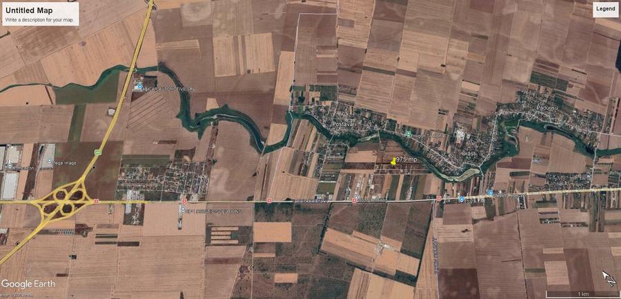 Teren Construcții intravilan de 974 mp, în Frumușani