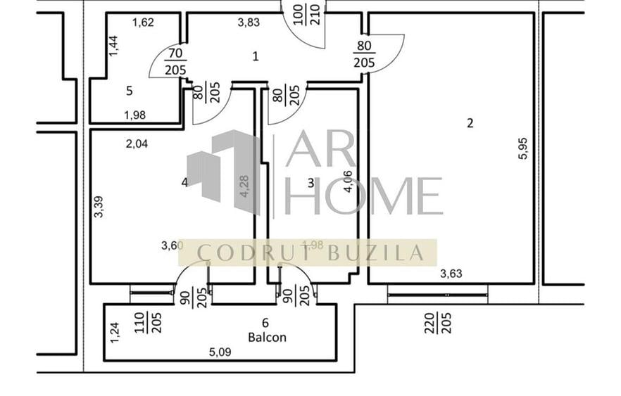 Apartament cu 2 camere decomandat în Albert