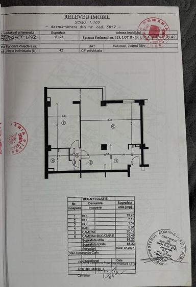 Apartament cu 2 camere în Central