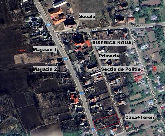 Casă cu 2 camere în Icușești
