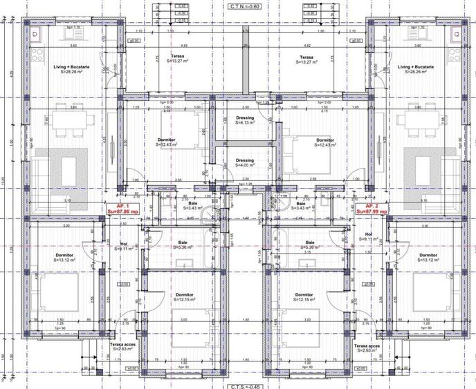 Duplex cu 4 camere cu Canalizare în Giroc