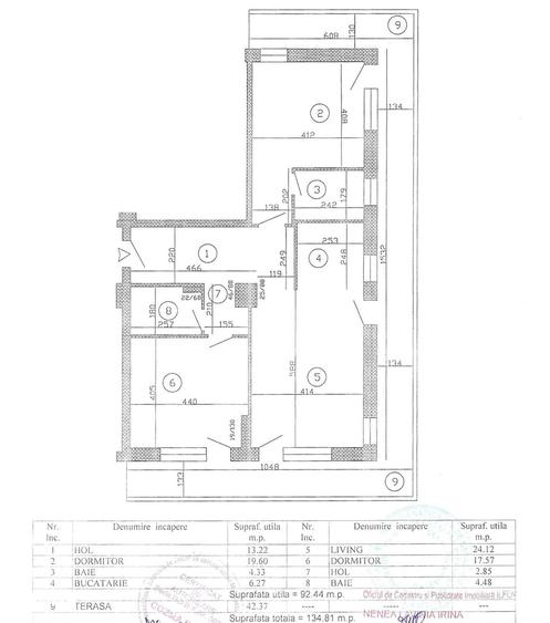 Apartament cu 3 camere în Gruiu