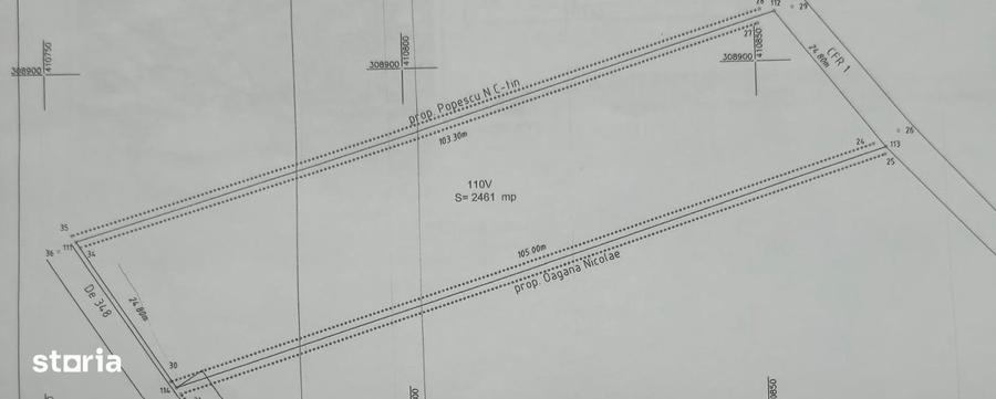 Teren de 2461 mp, în Cârcea