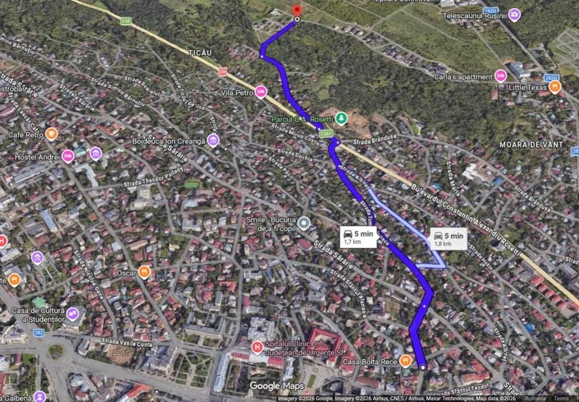 Teren de 1000 mp, în Moara de Vânt