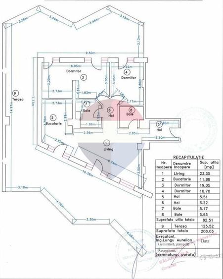 Apartament 3 camere, terasa spectaculoasa, ultim etaj | Pod Pipera - 8