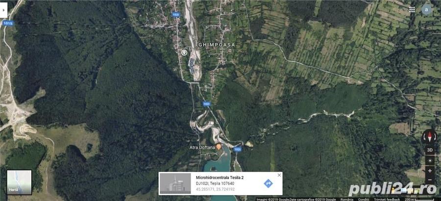 Teren de 2700 mp, în Valea Doftanei