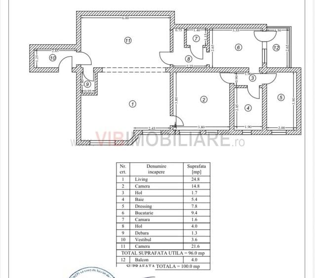 Apartament cu 3 camere circular în Dorobanți