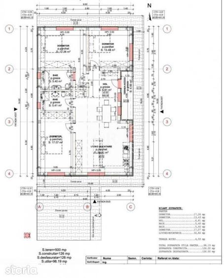 Casă cu 4 camere cu Teren 520 Mp în Baciu