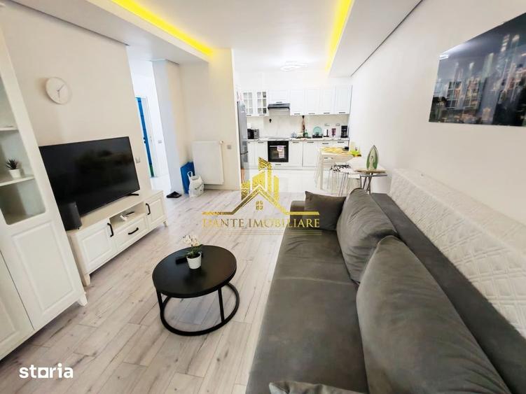 Apartament cu 2 camere semidecomandat, mobilat în Între Lacuri