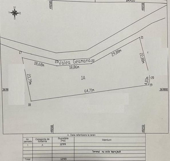 Teren intravilan 1299 MP Geamana, Pitesti zona excele... - 1