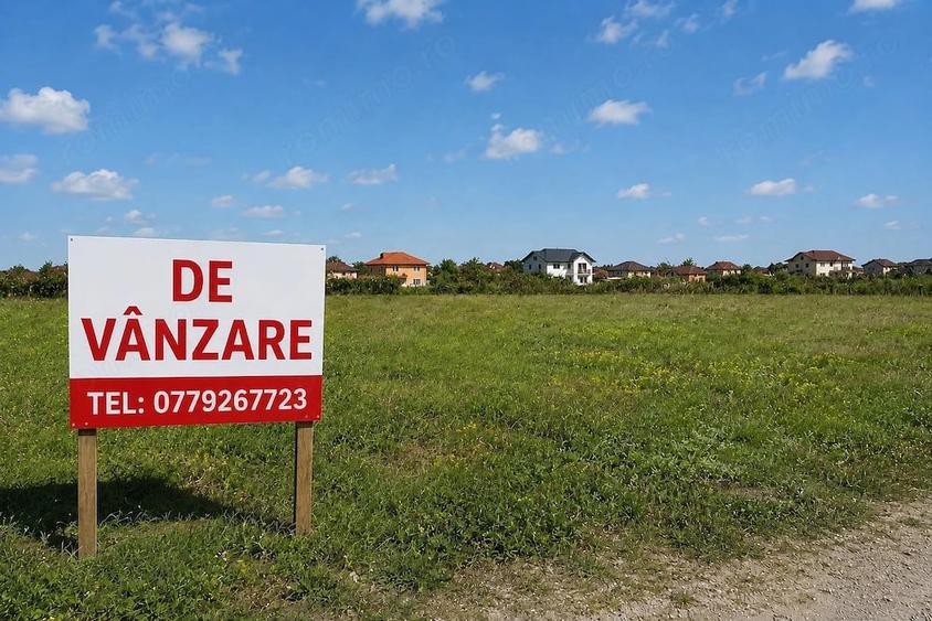 Teren intravilan Mo?ni?a Noua - 580 mp - FS 19,56 ml - Ideal duplex - 69.500 euro - 1