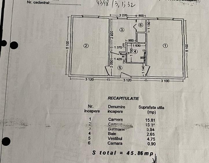 Apartament cu 2 camere decomandat în Floreasca