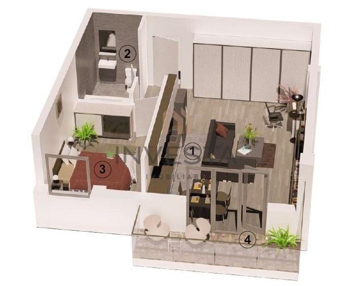 Apartament cu 2 camere semidecomandat în Florești — fotografia 2