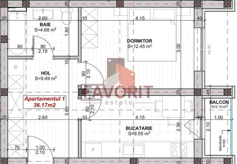 Disponibil imediat. Decomandat. Spatios - 13