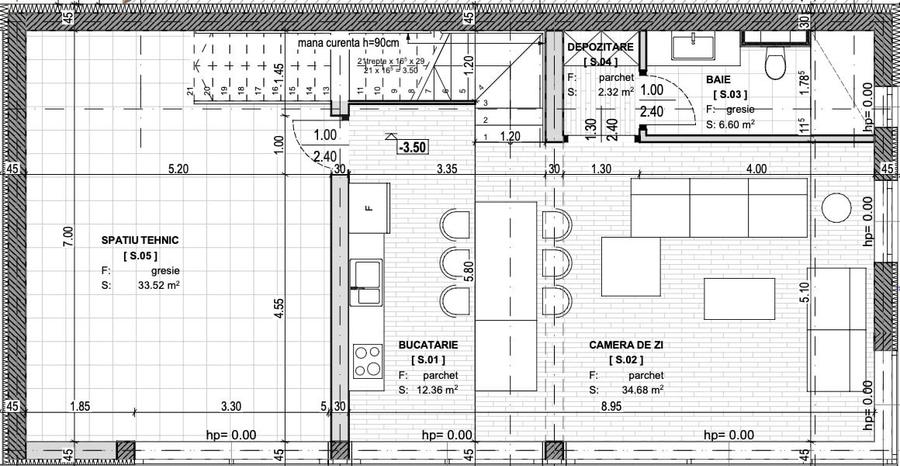 Apartament cu 4 camere semidecomandat în Grigorescu