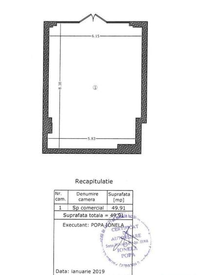 Spațiu comercial, de 50 mp, în Aviației