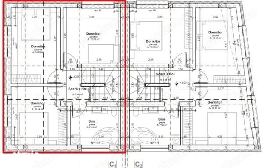 Casă cu 4 camere cu Teren 235 Mp în Dâmbul Rotund