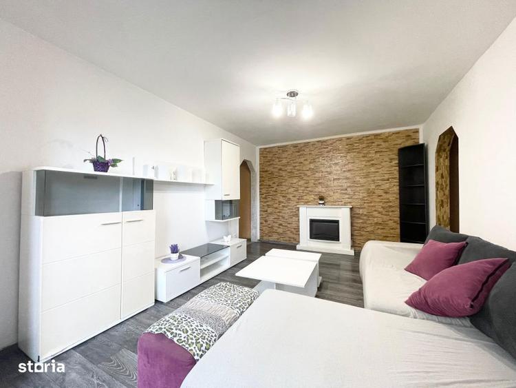 Apartament cu 3 camere semidecomandat, mobilat în Girocului