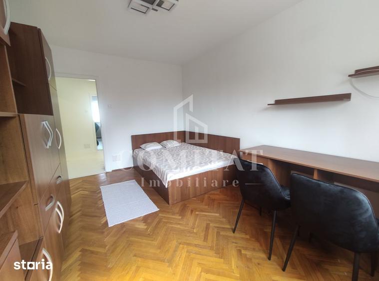 Apartament cu 3 camere decomandat, mobilat în Plopilor