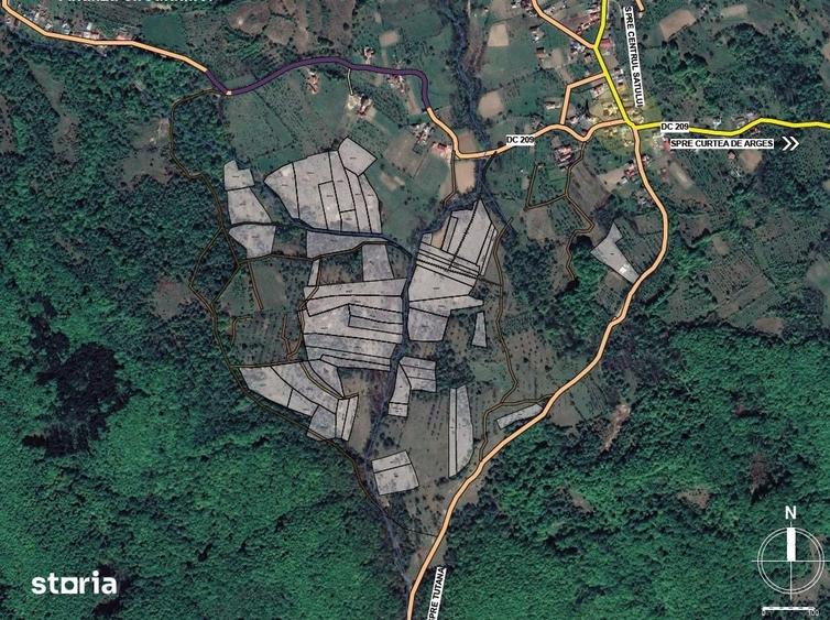 Teren de 165331 mp, în Băiculești
