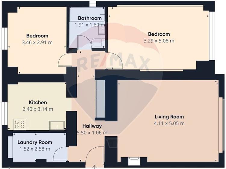 Apartament cu 3 camere decomandat, mobilat în Unirii