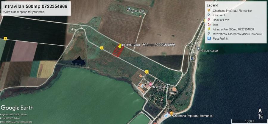 Teren Construcții intravilan de 500 mp, în 23 August