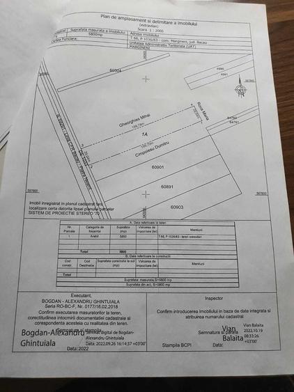 Teren varianta Margineni - Hemeiusi 16Euro mp - 2