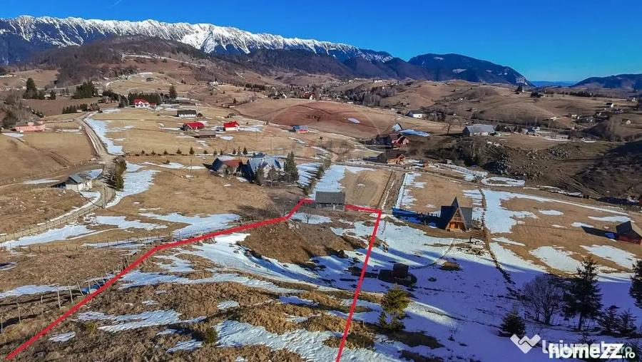 Comision 0%| Teren intravilan Sirnea 3756 mp| Priveliste ... - Sirnea (Brasov) - 1
