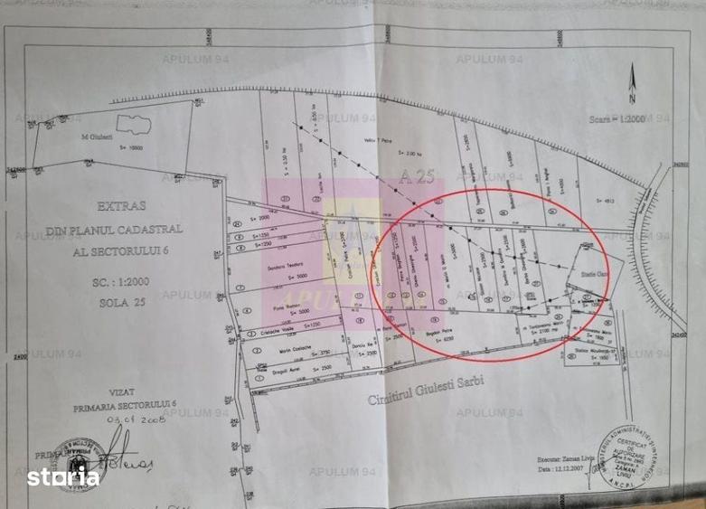 Teren de 3750 mp, în Giulești