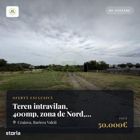 Teren de 4155 mp, în Bariera Vâlcii