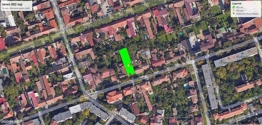 Teren Construcții de 652 mp, în Elisabetin
