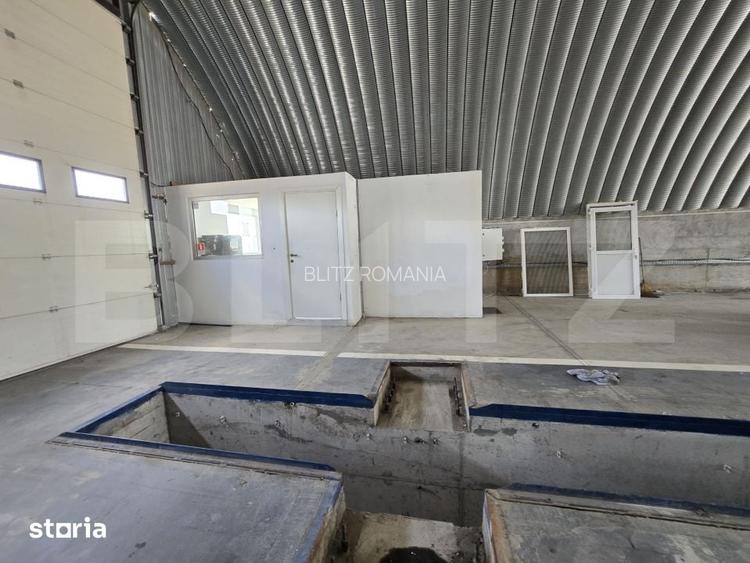 Spatiu comercial cu statie ITP, acces TIR/camioane, 288 mp, zona Crist