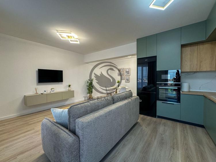 Apartament cu 2 camere semidecomandat, mobilat în Nord
