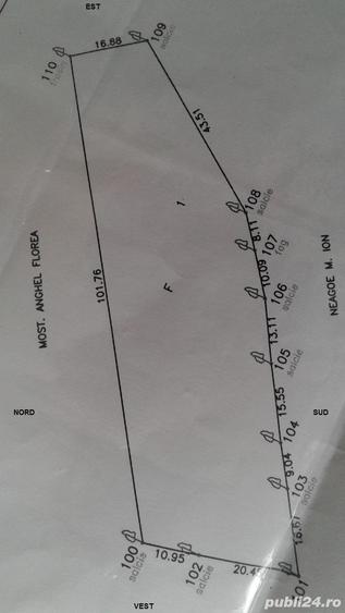 Teren de 3013 mp, în Valea