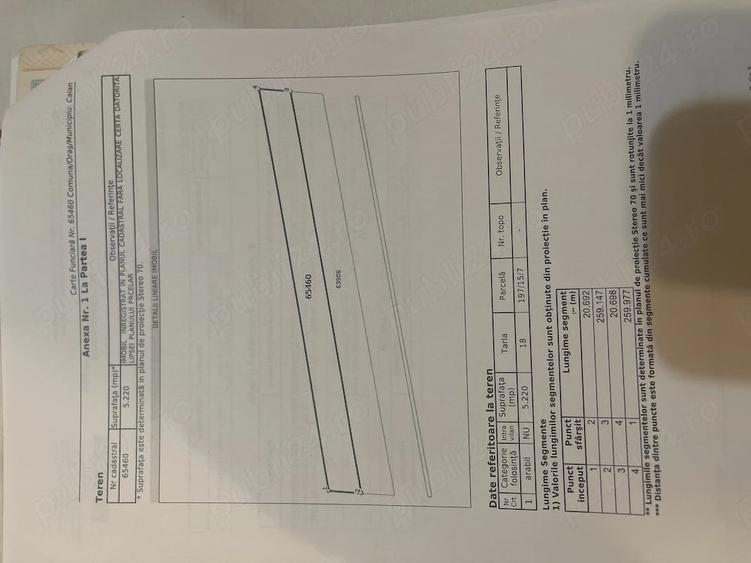 Teren de 5225 mp, în Călanu Mic