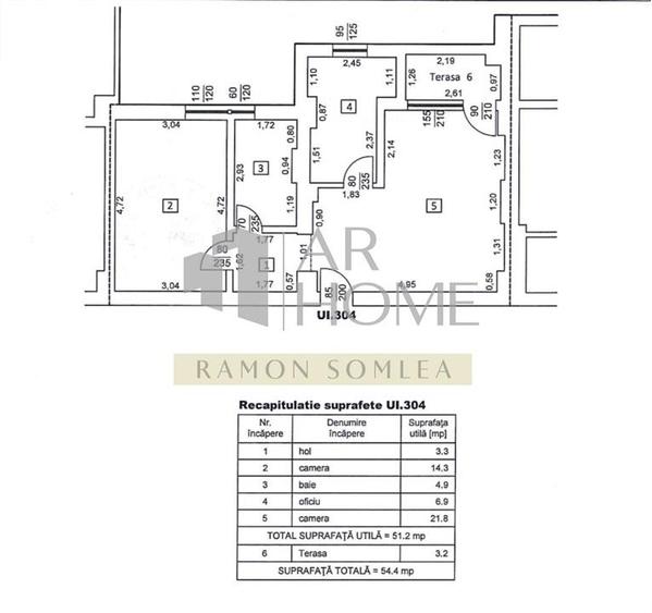 Apartament cu 2 camere decomandat, mobilat în Gheorghe Doja
