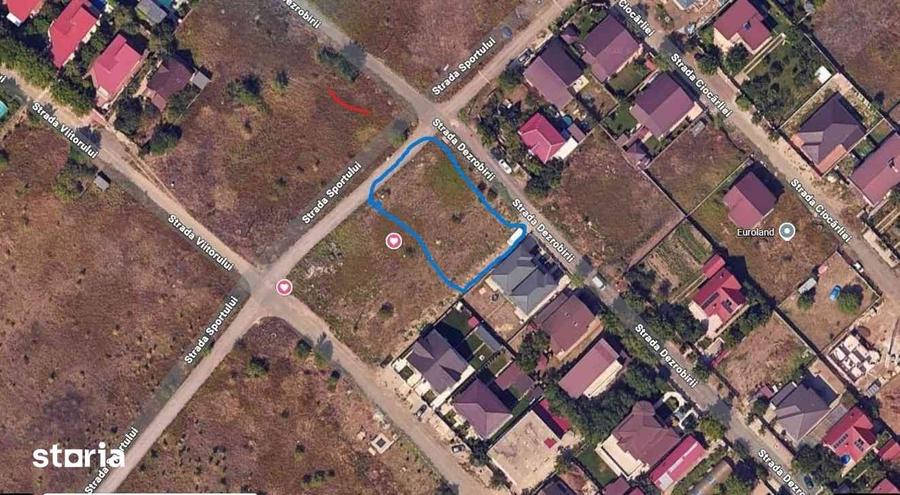 Teren de 1121 mp, în Glina